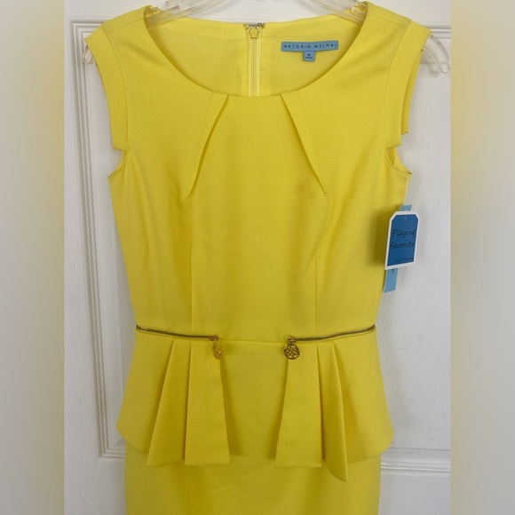 ANTONIO MELANI NWT Addy Canary Chic Moment Dress - Picture 3 of 9